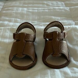 Elephantito Tan Leather Baby Choco Sandals